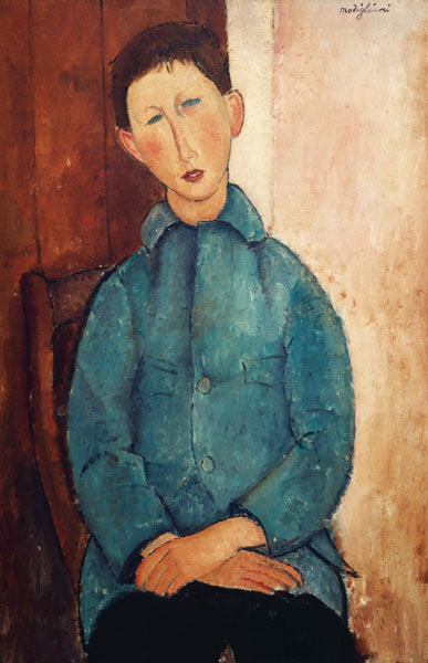 Garçon en veste bleue - Amadeo Modigliani
