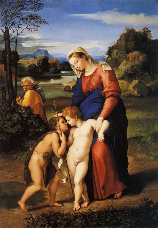 Famille Sainte Saint Jean (Madone du Passeggio) - Raphaël (peintre)