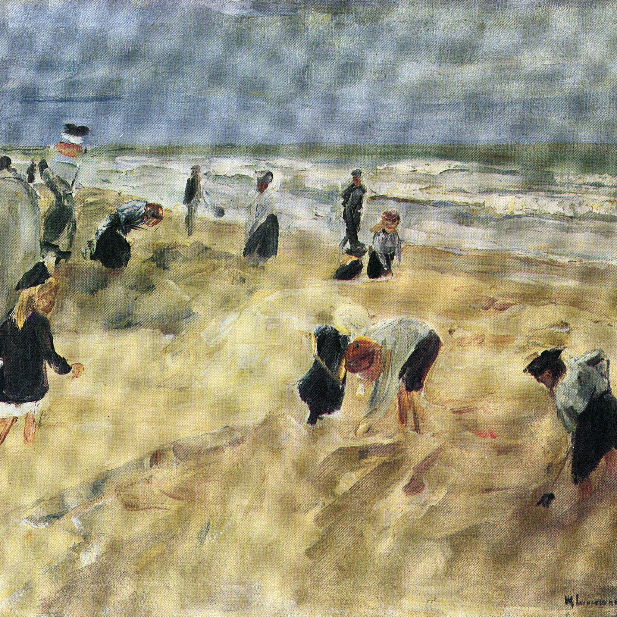 Strandscene à Noordwijk - Max Liebermann