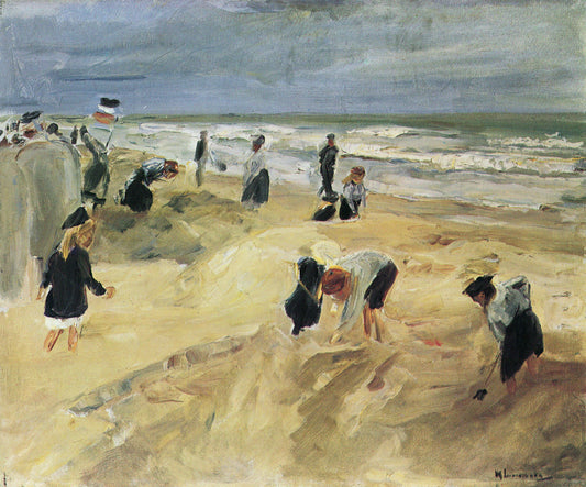 Strandscene à Noordwijk - Max Liebermann