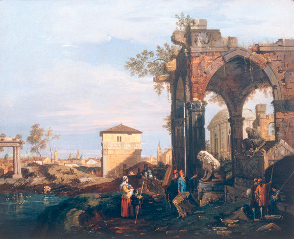 Capriccio et ruine classique - Giovanni Antonio Canal
