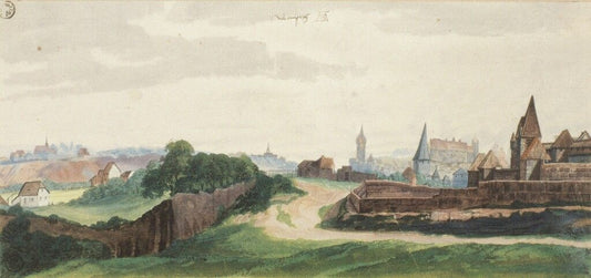 Vue de la ville de Nuremberg d'un ouest - Albrecht Dürer