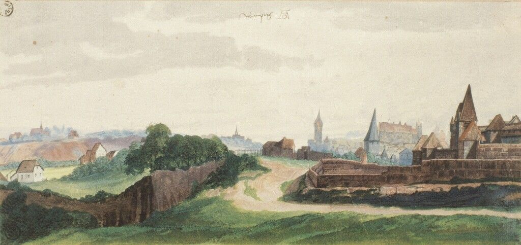 Vue de la ville de Nuremberg d'un ouest - Albrecht Dürer
