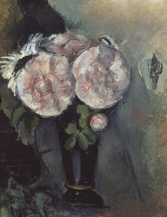 Fleurs dans un vase bleu I - Paul Cézanne