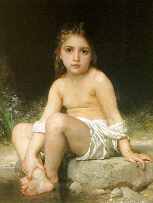 Enfant au bain - William Bouguereau