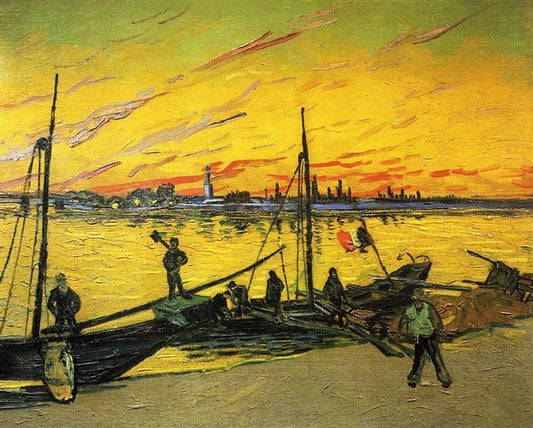 Travailleurs portuaires en Arles - Van Gogh