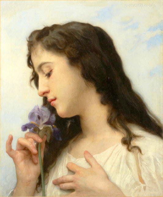 Femme avec Iris - William Bouguereau