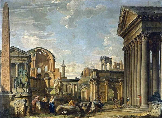 Capriccio architectural, 1730 - Giovanni Paolo Panini