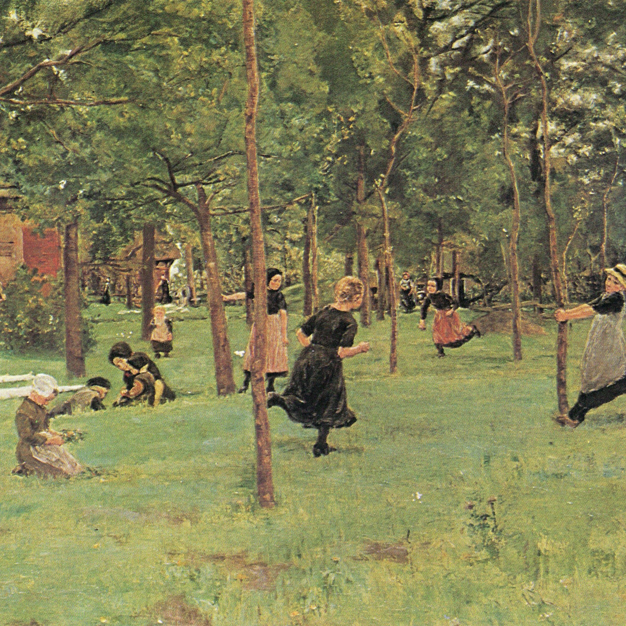 Enfants jouant dans le parc - Max Liebermann