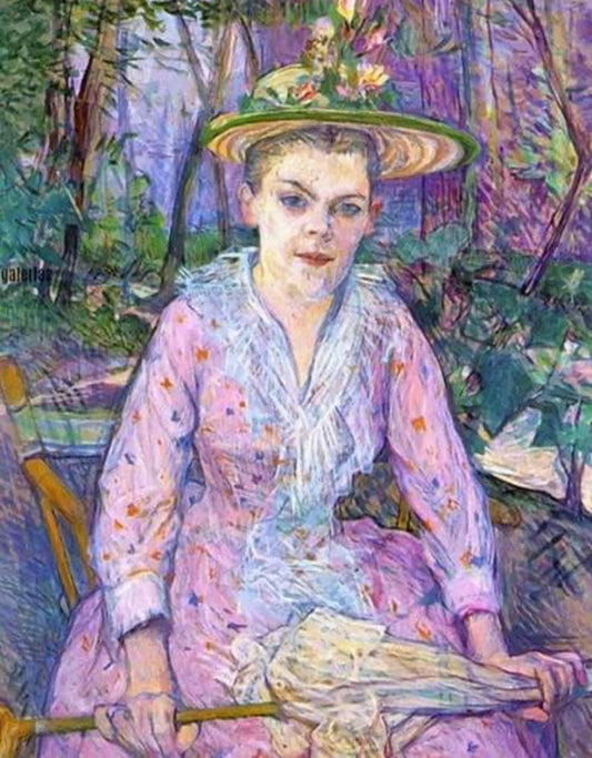 Femme avec un parapluie - Toulouse Lautrec