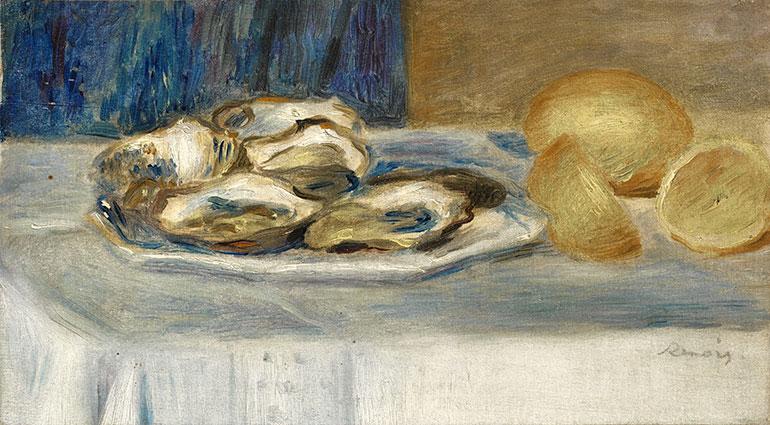 Nature morte aux citrons et aux huîtres - Pierre-Auguste Renoir