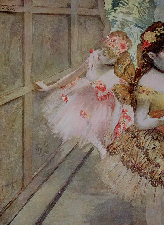 Danseuse contre un plat de scène - Edgar Degas