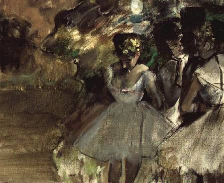 Trois danseuses dans les ailes - Edgar Degas