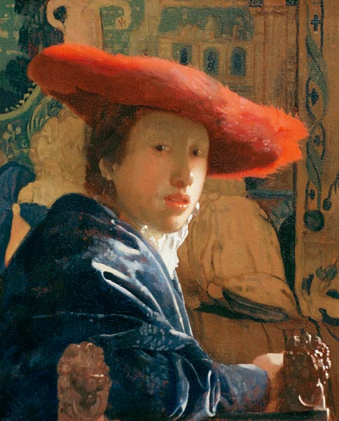 La Fille au chapeau rouge - Johannes Vermeer
