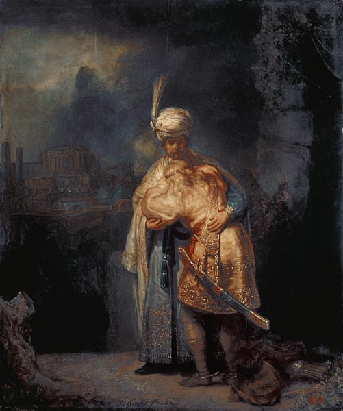 L'adieu de David à Jonathan - Rembrandt van Rijn