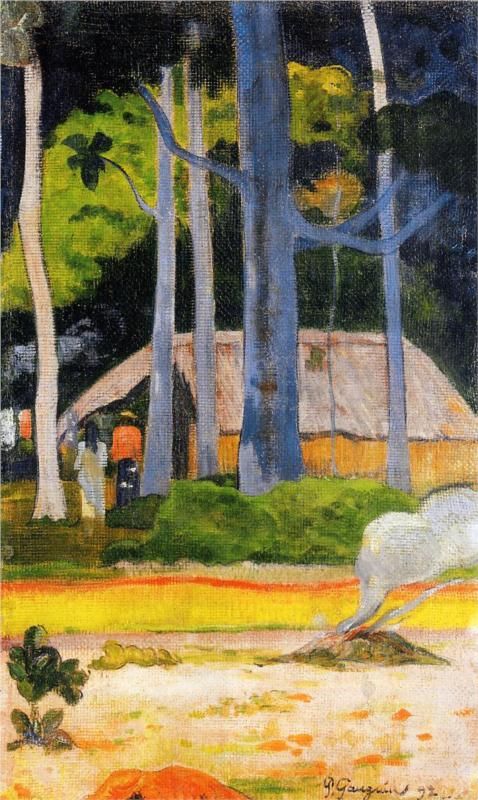 Cabane dans les arbres - Paul Gauguin