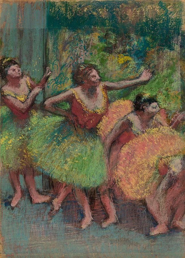Danseuses en jaune et vert - Edgar Degas