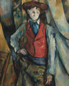Garçon en gilet rouge - Paul Cézanne