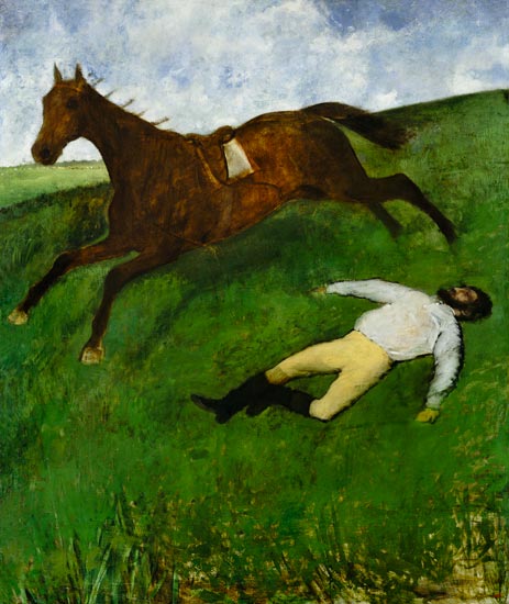 Le Jockey tombé - Edgar Degas