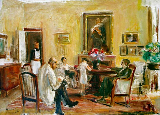 L'artiste et sa famille dans sa maison à Wannsee - Max Liebermann