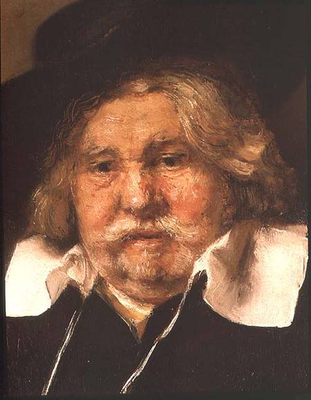 Détail d'un portrait d'un vieil homme - Rembrandt van Rijn