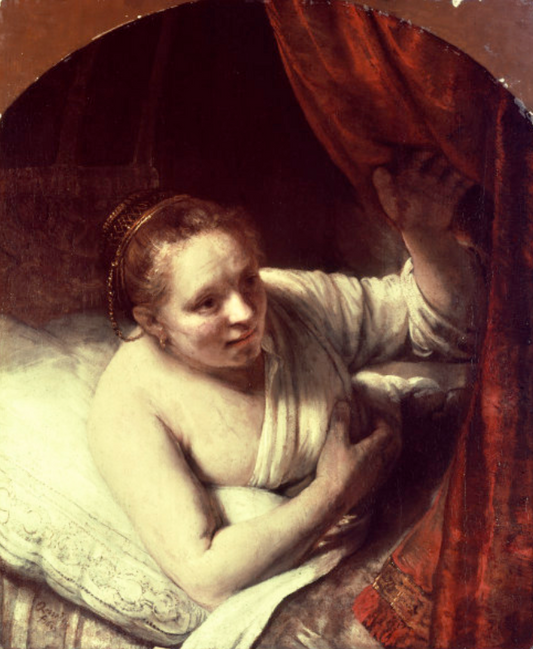 Rembrandt, Jeune femme au lit - Rembrandt van Rijn