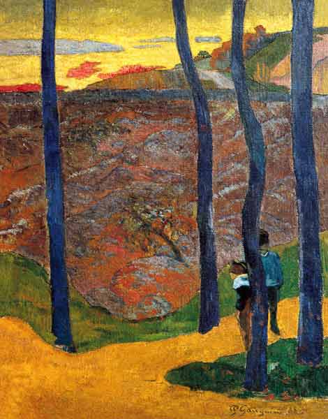 Arbres bleus - Paul Gauguin