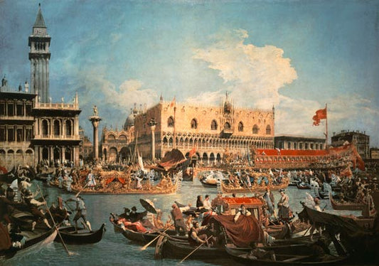 Le Bucentaur avant le palais des Doges - Giovanni Antonio Canal