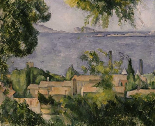 Les toits des maisons de l'Estaque - Paul Cézanne