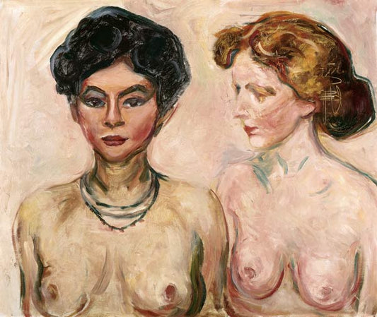 Le double portrait (blond et noir) - Edvard Munch
