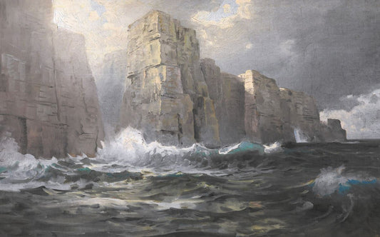 Côte rocheuse (probablement Cornouailles) - William Trost Richards