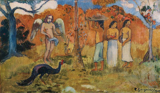 Trois femmes et un ange - Paul Gauguin