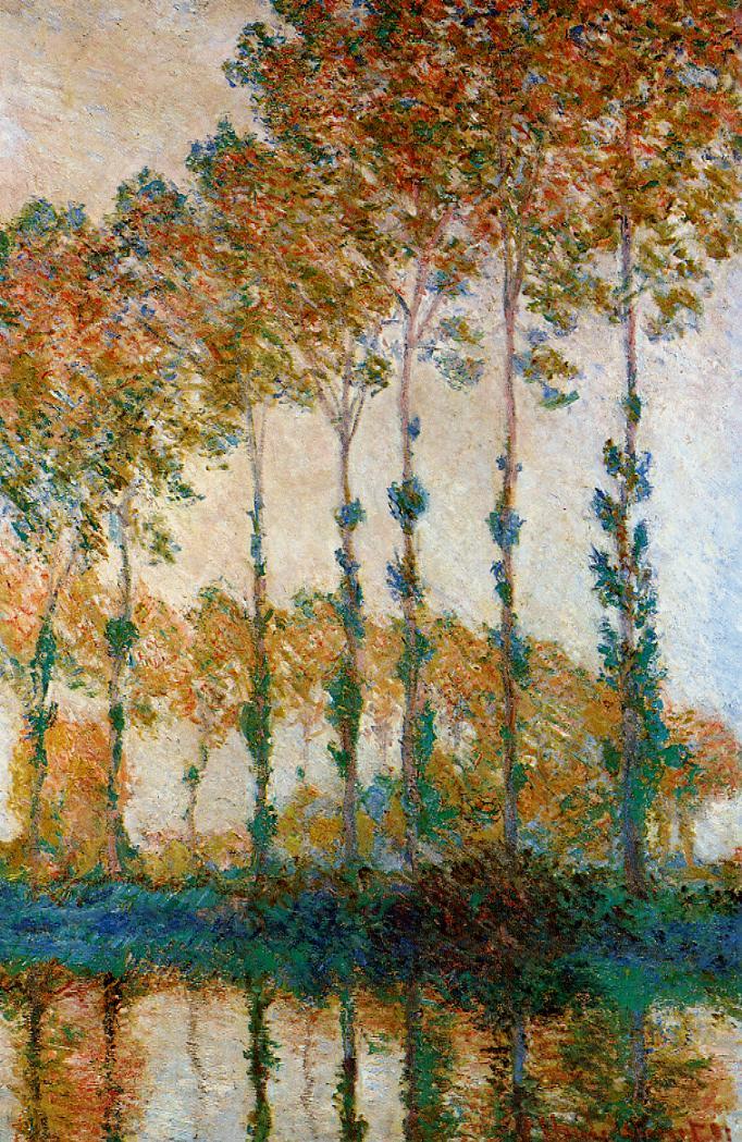 Peupliers au bord de l'Epte, automne - Claude Monet