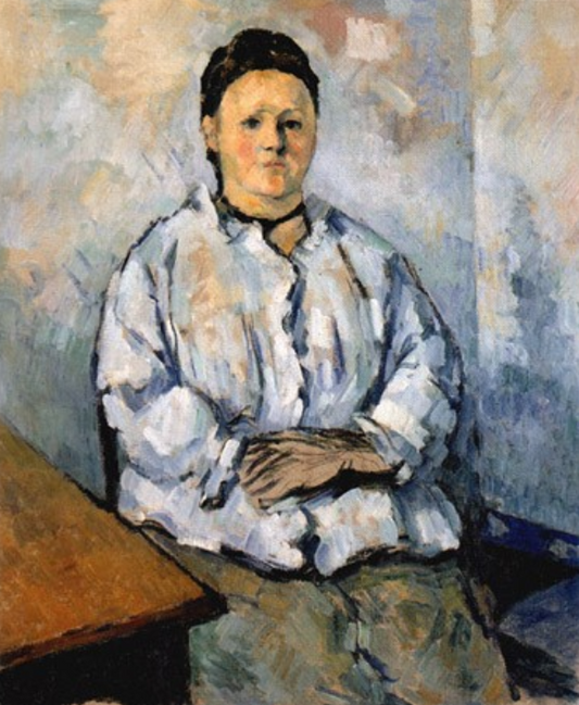 Madame Cézanne étant assise - Paul Cézanne