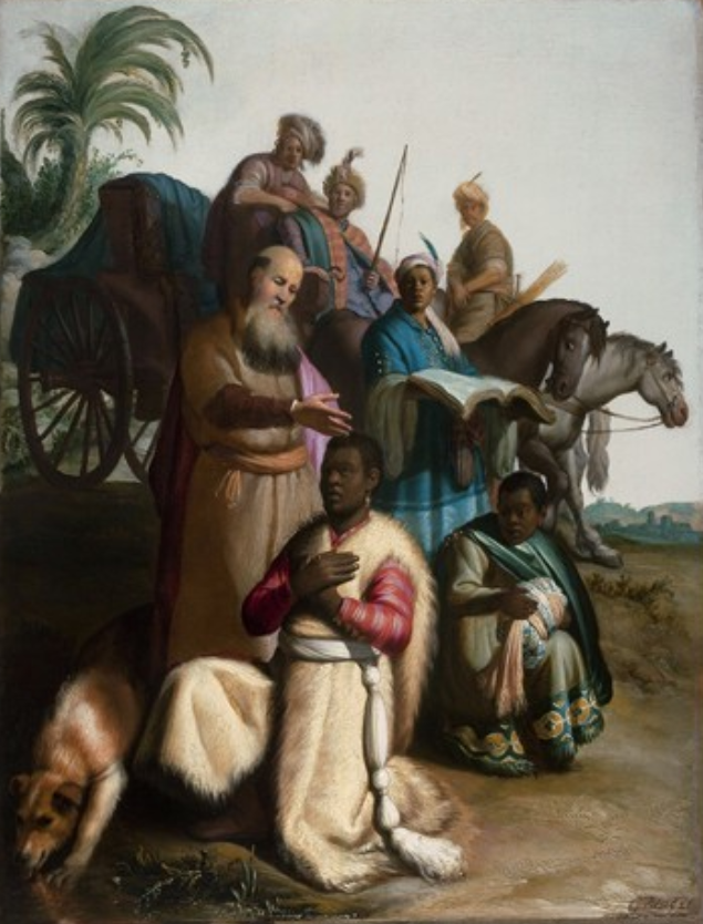 Le baptême de l'Eunuque - Rembrandt van Rijn