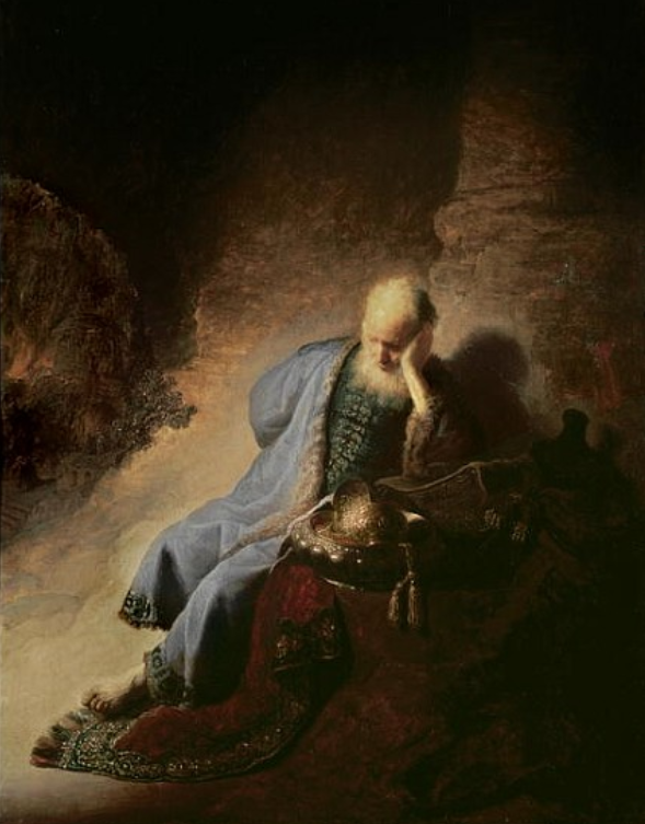 Jérémie se lamentant sur la destruction de Jérusalem - Rembrandt van Rijn