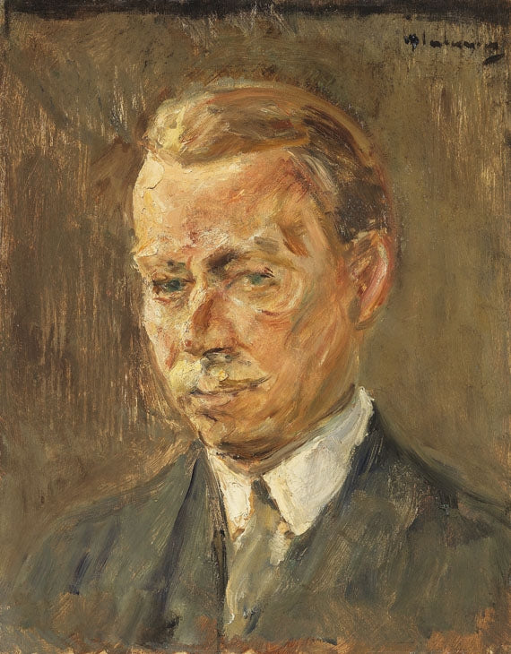 Portrait d'Erich Hancke - étude de tête - Max Liebermann