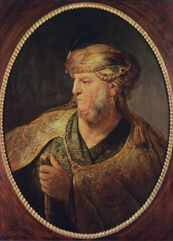 Portrait d'un homme en costume oriental - Rembrandt van Rijn