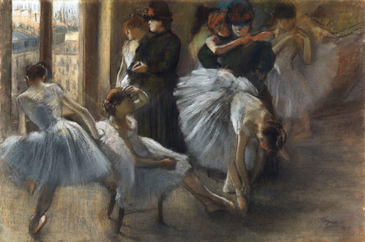 Le Foyer de l'Opéra. Préparation de la classe - Edgar Degas