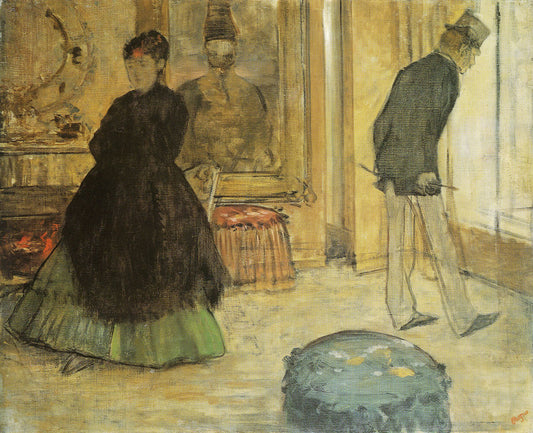 Intérieur avec deux personnages - Edgar Degas