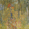 Jardin de campagne avec Croix - Gustav Klimt