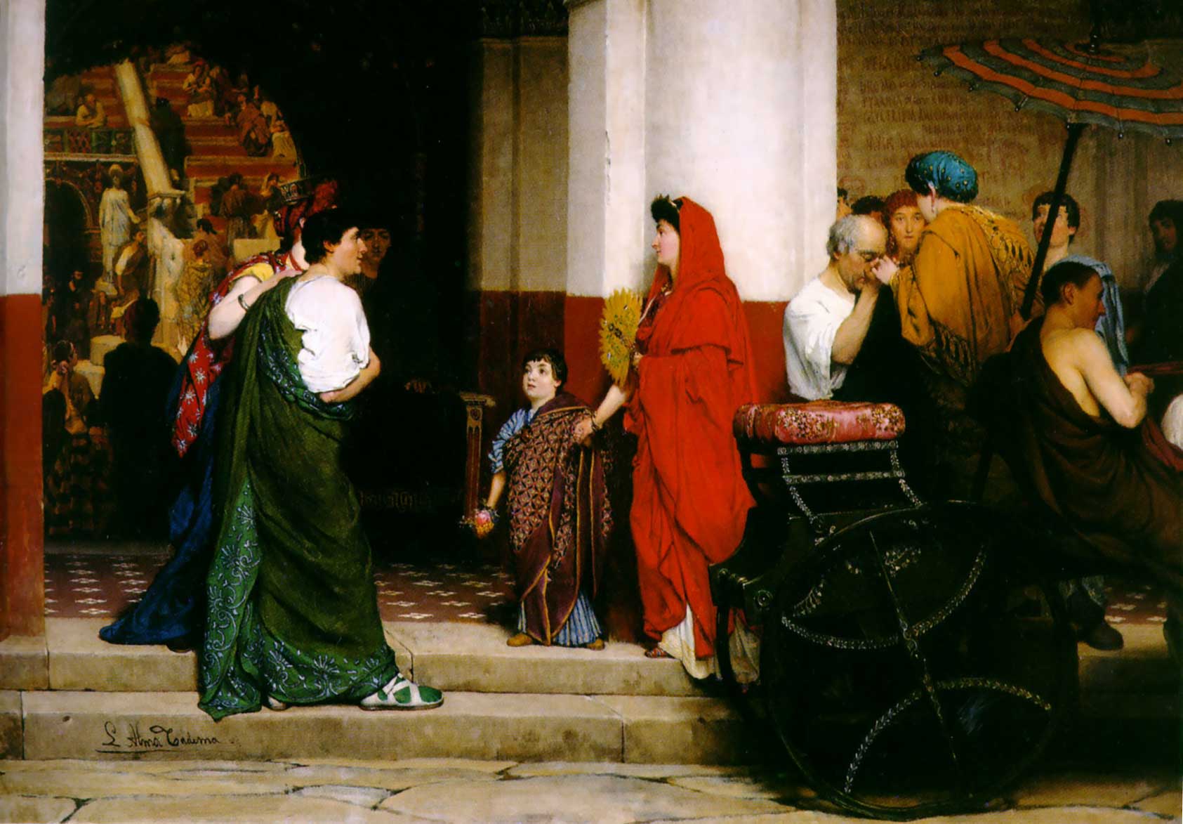 Entrée d'un théâtre romain - Lawrence Alma-Tadema