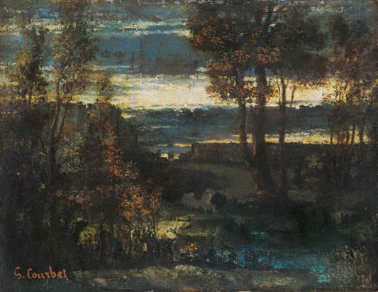 Paysage du soir - Gustave Courbet