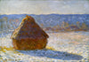 Meule, effet de neige, le matin - Claude Monet