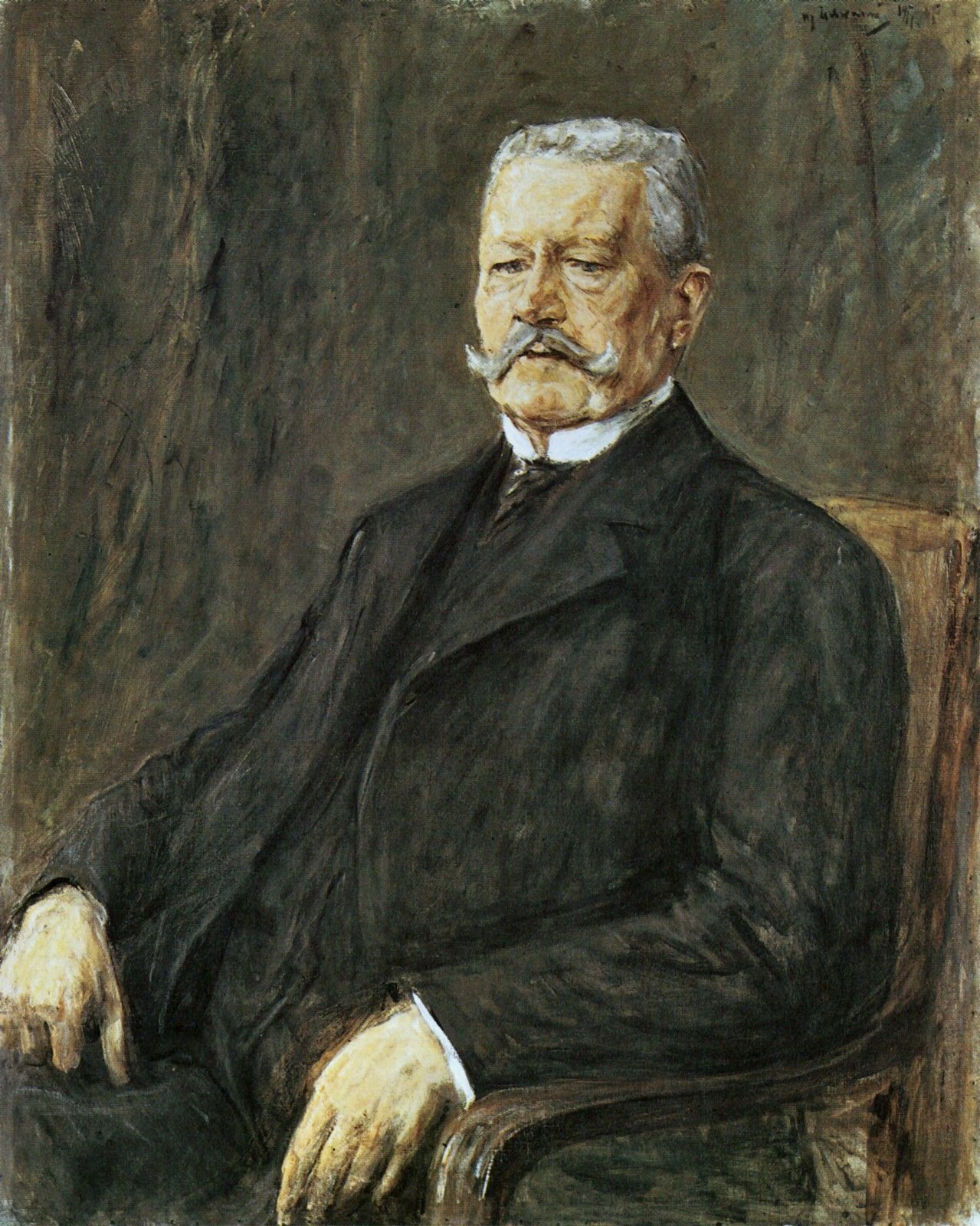Portrait de Paul von Hindenburg - Max Liebermann