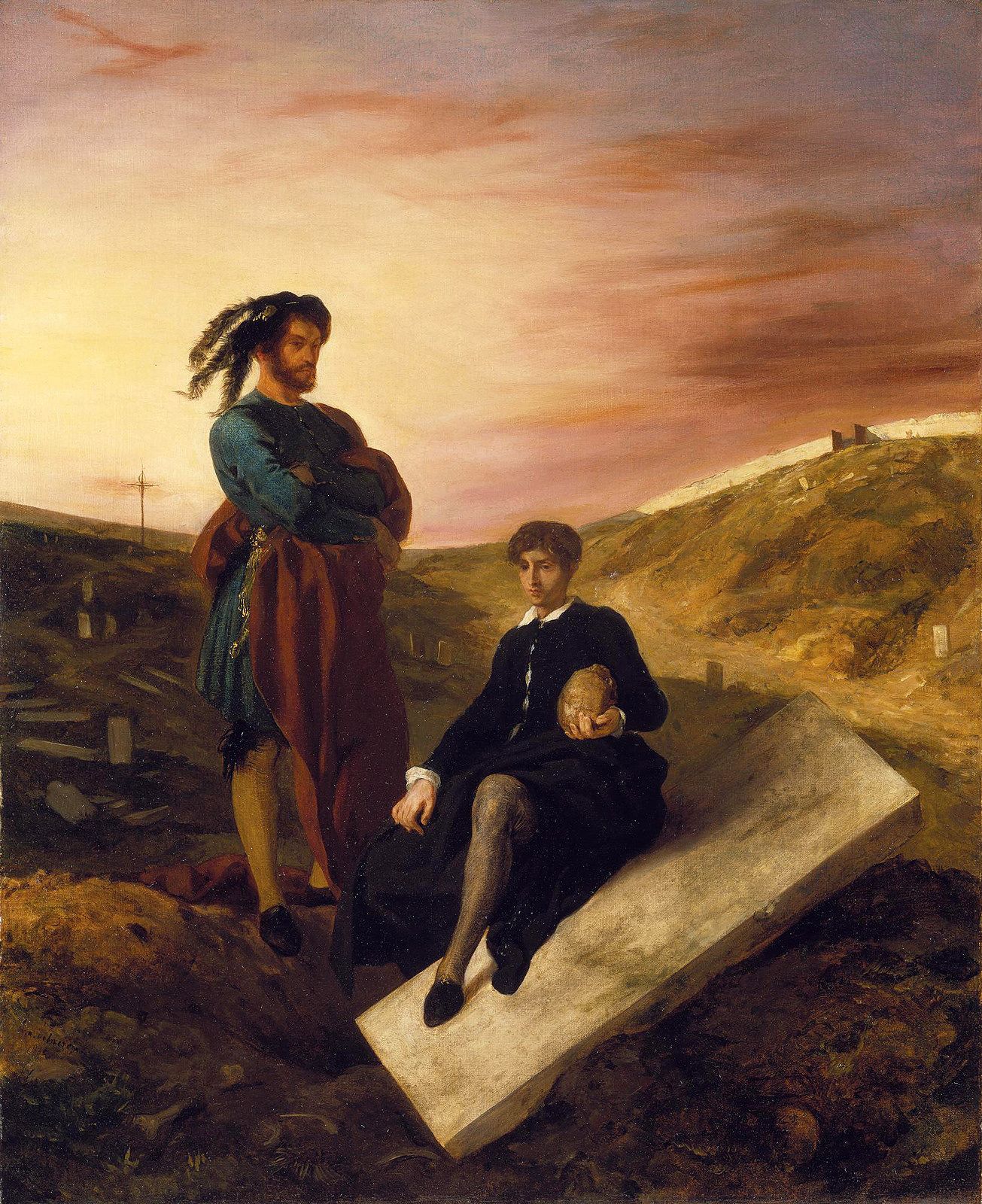 Hamlet et Horatio au cimetière 1835 - Eugène Delacroix