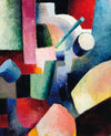 Composition colorée des formes - August Macke