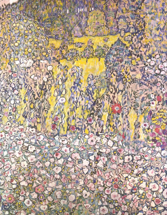 Paysage horticole avec un sommet de colline - Gustav Klimt
