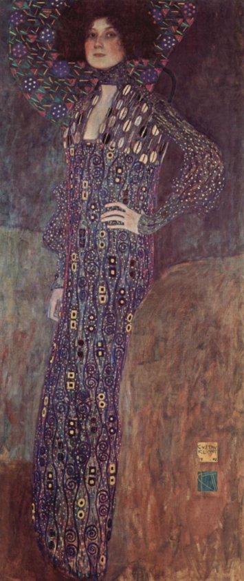 Portrait d'Emilie Flöge II - Gustav Klimt