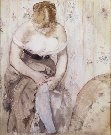 La femme à la jarretière - Edouard Manet